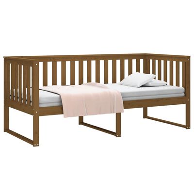 vidaXL Day Bed without Mattress Honey Brown 90x200 cm Solid Wood Pine