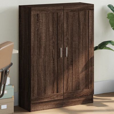 vidaXL Book Cabinet Brown Oak 82.5x30.5x115 cm Engineered Wood