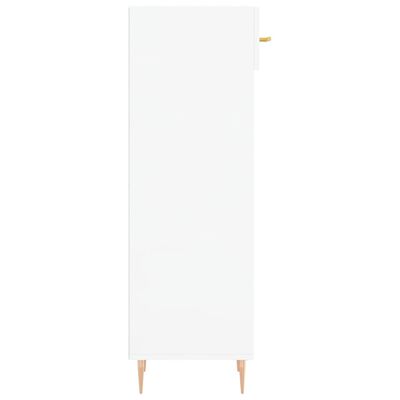 vidaXL Shoe Cabinet High Gloss White 30x35x105 cm Engineered Wood