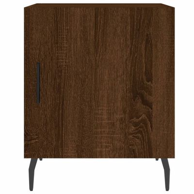 vidaXL Bedside Cabinet Brown Oak 40x40x50 cm Engineered Wood