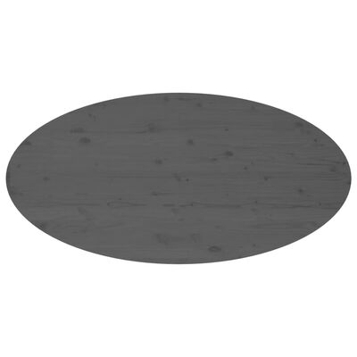 vidaXL Coffee Table Grey 110x55x45 cm Solid Wood Pine