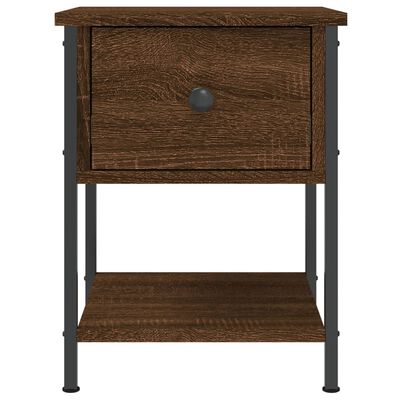 vidaXL Bedside Tables 2 pcs Brown Oak 34x35.5x45 cm Engineered Wood