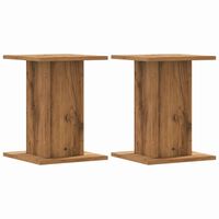 vidaXL Plant Stands 2 pcs Artisian Oak 30x30x40 cm Engineered Wood