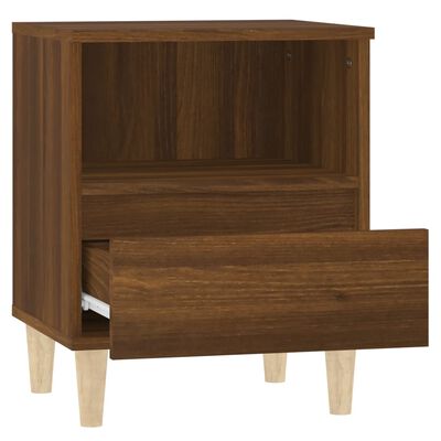 vidaXL Bedside Cabinet Brown Oak 40x35x50 cm