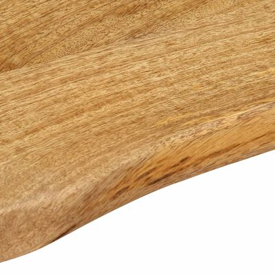 vidaXL Table Top 60x40x3.8 cm Live Edge Solid Wood Mango