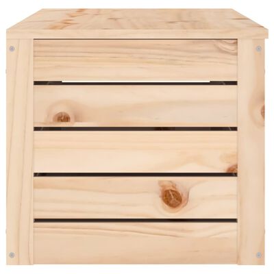 vidaXL Storage Box 109x36.5x33 cm Solid Wood Pine