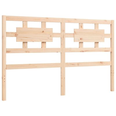 vidaXL Bed Frame without Mattress King Size Solid Wood