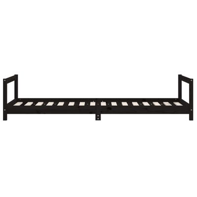 vidaXL Kids Bed Frame Black 80x200 cm Solid Wood Pine