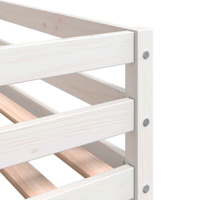 vidaXL Bunk Bed without Mattress White&Black 90x200 cm Solid Wood Pine