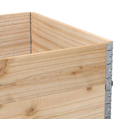 vidaXL Pallet Collars 2 pcs 120x80 cm Solid Wood Pine