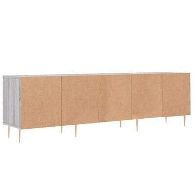 vidaXL TV Cabinet Grey Sonoma 150x30x44.5 cm Engineered Wood