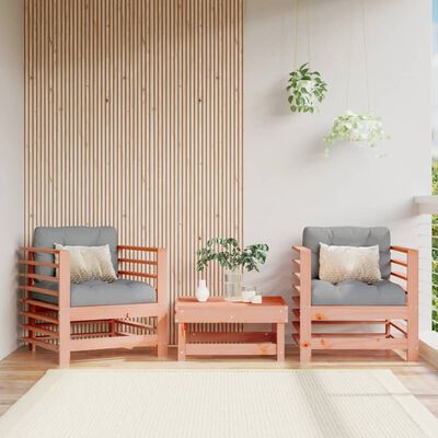 vidaXL Garden Chairs 2 pcs Solid Wood Douglas