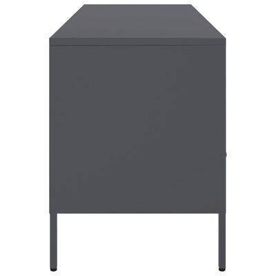 vidaXL TV Cabinet Anthracite 100.5x39x50.5 cm Steel