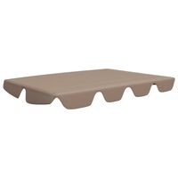 vidaXL Replacement Canopy for Garden Swing Taupe 150/130x105/70 cm