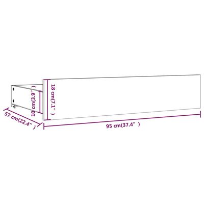 vidaXL Bed Frame without Mattress with Drawers White King Size