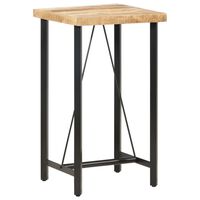 vidaXL Bar Table 60x60x107 cm Rough Mango Wood