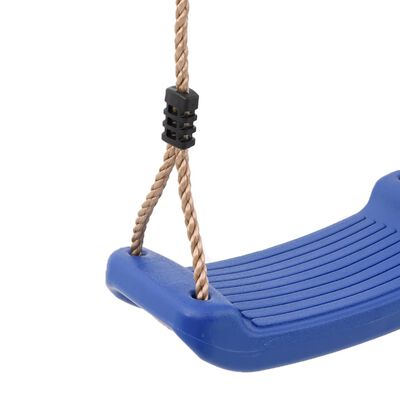 vidaXL Outdoor Swing Seat for Kids Single with Adjustable Rope Blue