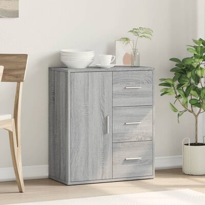 vidaXL Sideboard Grey Sonoma 60x31x70 cm Engineered Wood