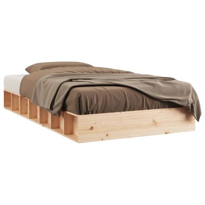 vidaXL Bed Frame without Mattress 135x190 cm Double Solid Wood