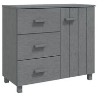 vidaXL Sideboard HAMAR Dark Grey 90x40x80 cm Solid Pinewood