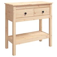 vidaXL Console Table 75x35x75 cm Solid Wood Pine