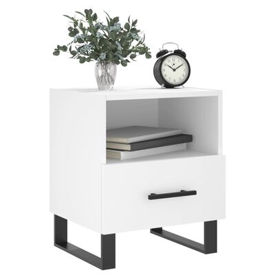 vidaXL Bedside Cabinets 2 pcs White 40x35x47.5 cm Engineered Wood