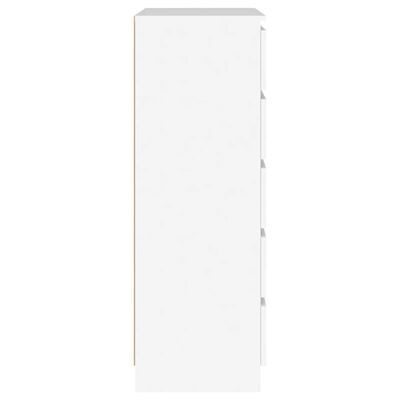 vidaXL Drawer Cabinet White 60x36x103 cm Engineered Wood