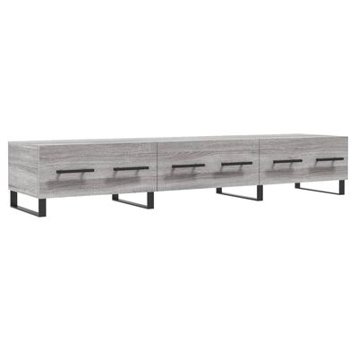 vidaXL TV Cabinet Grey Sonoma 150x36x30 cm Engineered Wood