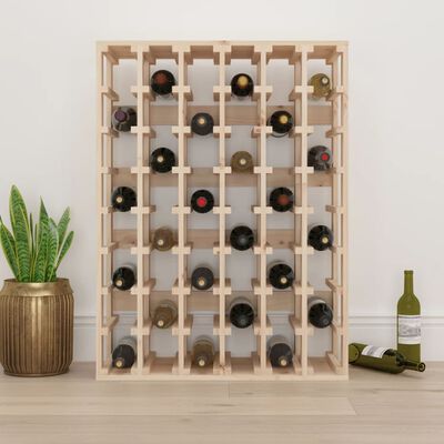 vidaXL Wine Rack 70x33x94 cm Solid Wood Pine