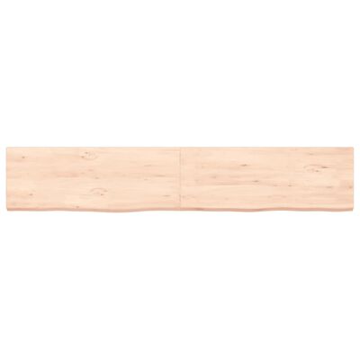 vidaXL Bathroom Countertop 160x30x(2-4) cm Untreated Solid Wood