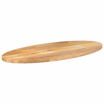 vidaXL Table Top 80x40x2.5 cm Oval Solid Wood Mango