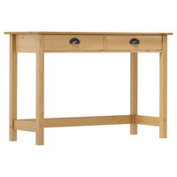 vidaXL Console Table Hill with 2 Drawers 110x45x74 cm Solid Pine Wood