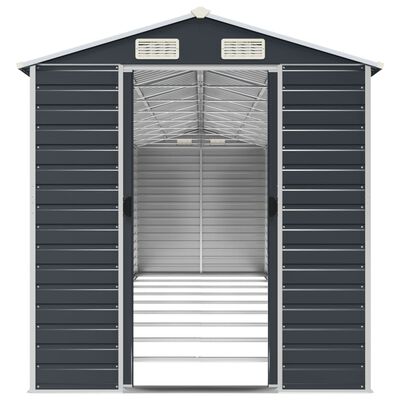 vidaXL Garden Shed Anthracite 191x810x198 cm Galvanised Steel