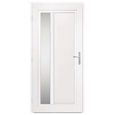 vidaXL Front Door Anthracite 98x208 cm PVC