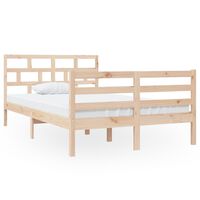 vidaXL Bed Frame without Mattress Small Double Solid Wood