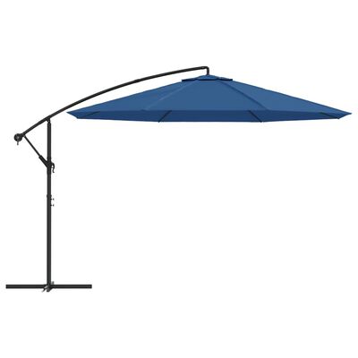 vidaXL Cantilever Garden Parasol with Aluminium Pole 350 cm Blue