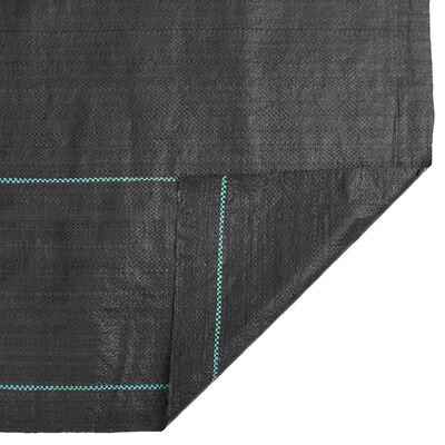 vidaXL Weed Membrane Black 1.5x25 m PP