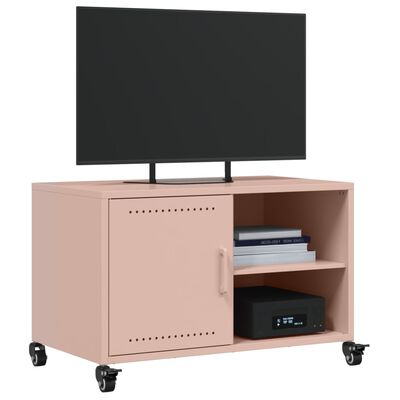 vidaXL TV Cabinet Pink 68x39x43.5 cm Steel