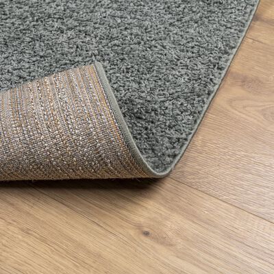 vidaXL Shaggy Rug PAMPLONA High Pile Modern Green 120x120 cm