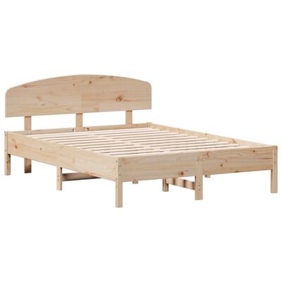 vidaXL Bed Frame without Mattress 120x190 cm Small Double Solid Wood Pine