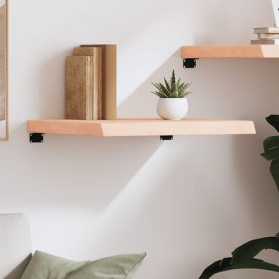 vidaXL Wall Shelf 60x60x(2-6) cm Untreated Solid Wood Oak