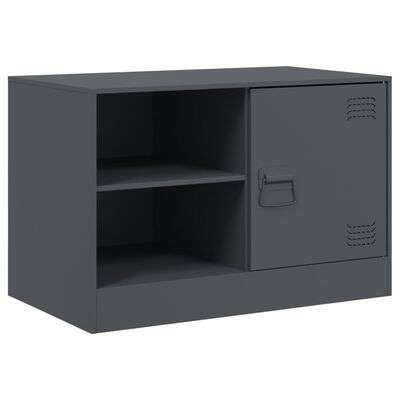 vidaXL TV Cabinet Anthracite 67x39x44 cm Steel