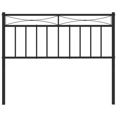 vidaXL Metal Headboard Black 107 cm