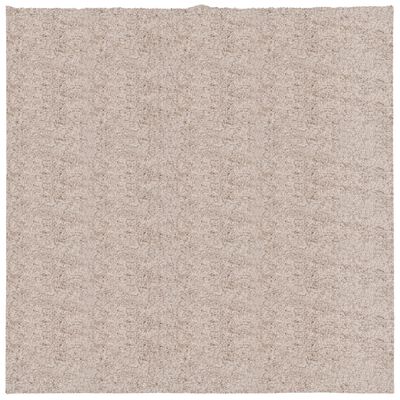 vidaXL Shaggy Rug PAMPLONA High Pile Modern Beige 160x160 cm