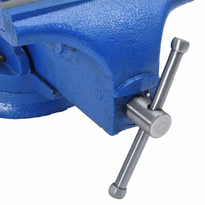 vidaXL Bench Vise Blue 200 mm Cast Iron