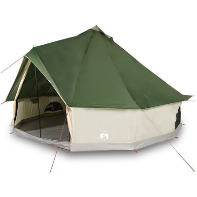 vidaXL Family Tent Tipi 8-Person Green Waterproof