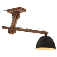 vidaXL Ceiling Lamp 25 W Black 105x30x65-108cm E27