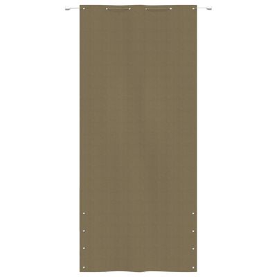 vidaXL Balcony Screen Taupe 120x240 cm Oxford Fabric