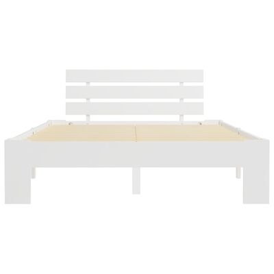 vidaXL Bed Frame without Mattress White 140x200 cm Solid Wood Pine