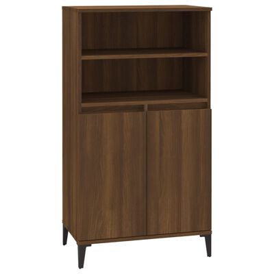 vidaXL Highboard Brown Oak 60x36x110 cm Engineered Wood